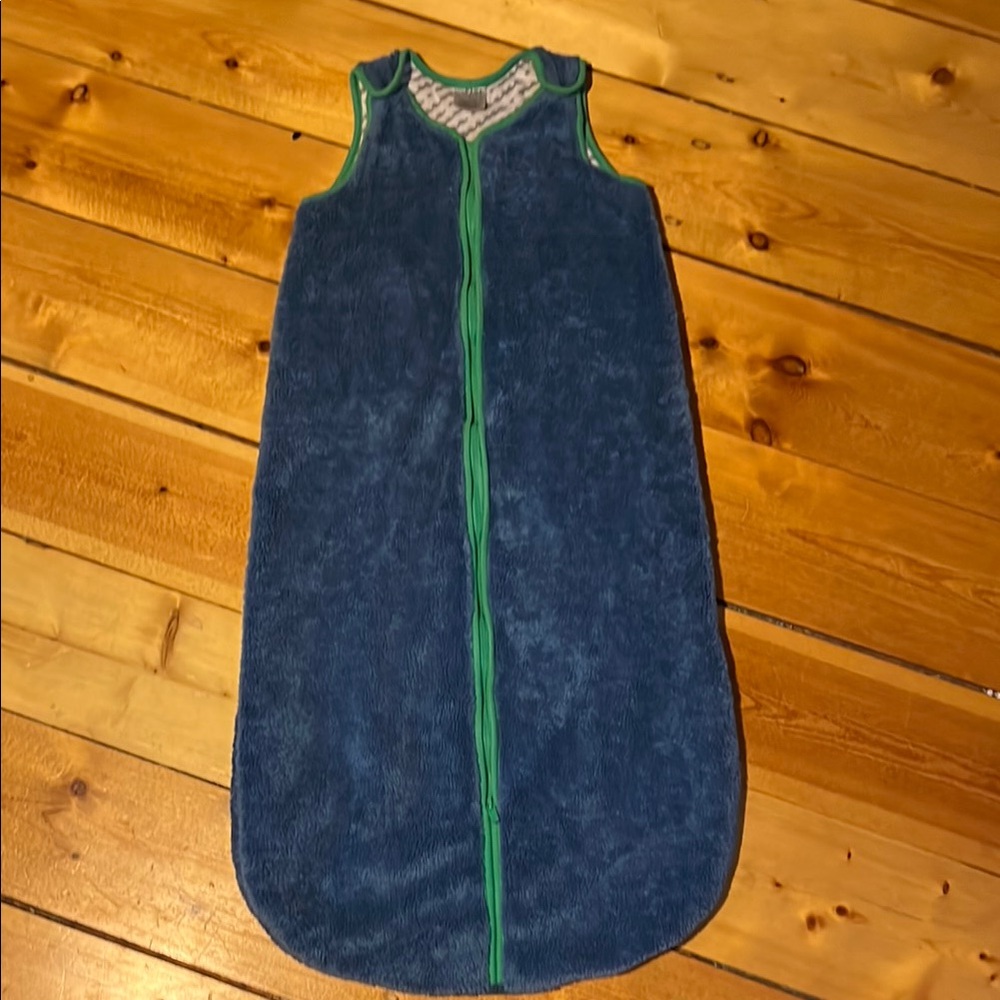 Cozy Blue and Green Sleep Sack 18-36 months